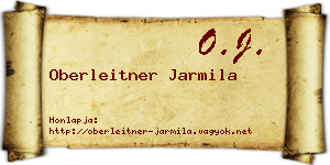 Oberleitner Jarmila névjegykártya